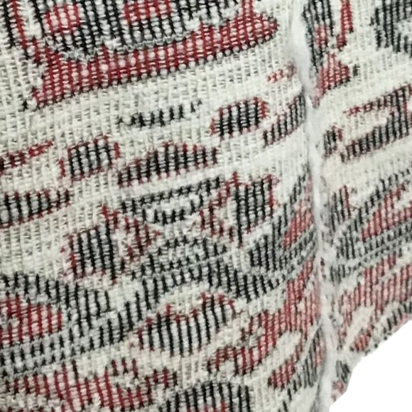 HEI HEI Anthropologie Geometric Jacquard Sherpa Faux Fur Vest - Picture 9 of 12